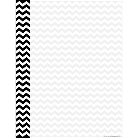 BARKER CREEK Black Chevron Computer Paper, 50 sheets/Package 739